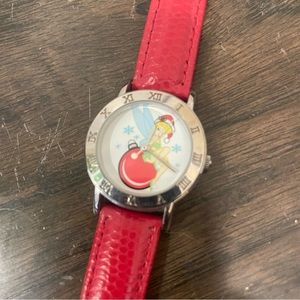 Disney Tinkerbell Holiday Special Edition Red Collector Watch